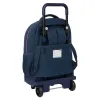 School Rucksack with Wheels El Ganso Classic Navy Blue 33 X 45 X 22 cm
