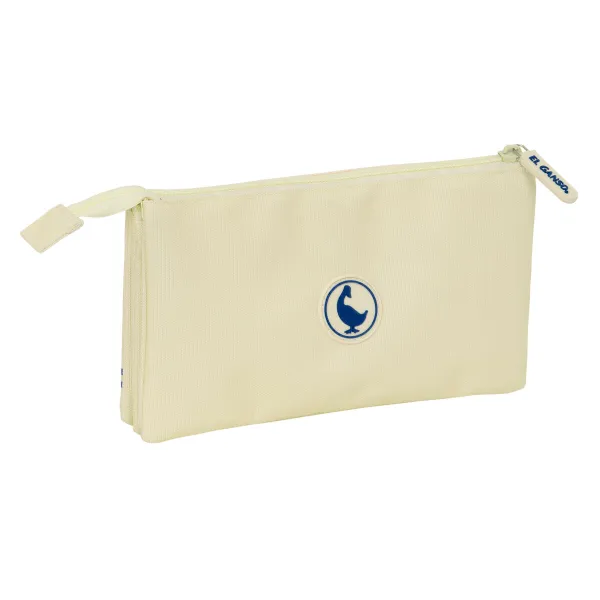 Kolmilokeroinen laukku El Ganso Beige 22 x 12 x 3 cm