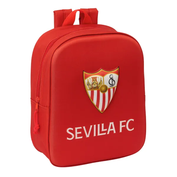Koululaukku Sevilla Fútbol Club Punainen 22 x 27 x 10 cm 3D