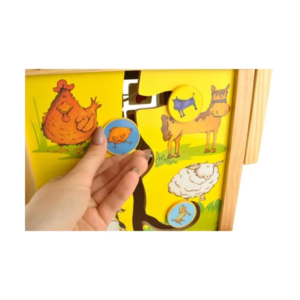 Wooden pusher - Educational cube 22606