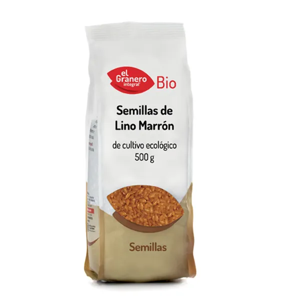 Granero Semillas De Lino Marrón Bio 500g Tostadas