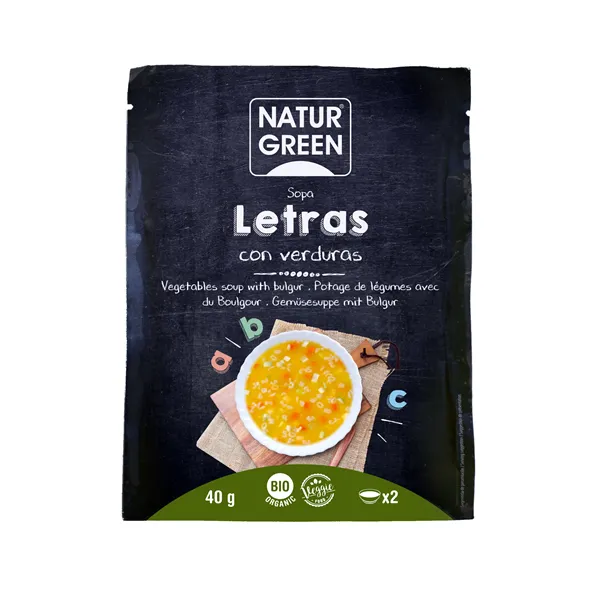 Naturgreen Sopa Letras Verduras 40g