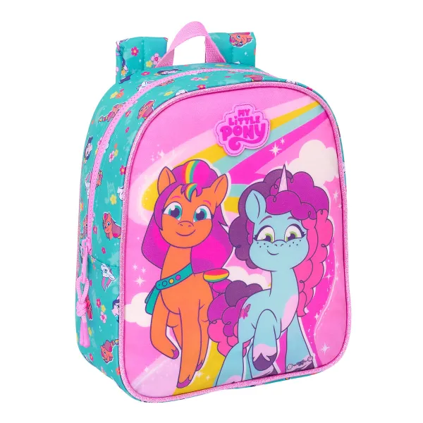 Koululaukku My Little Pony Magic Pinkki Turkoosi 22 x 27 x 10 cm