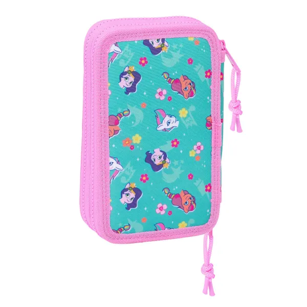 Tuplapenaali My Little Pony Magic Pinkki Turkoosi 12.5 x 19.5 x 4 cm 28 Kappaletta