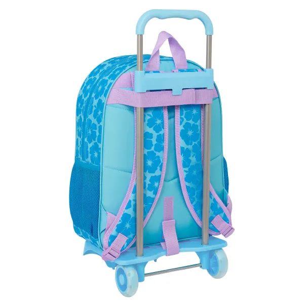 Школьный рюкзак с колесиками Lilo & Stitch Hawaii Синий 33 x 42 x 14 cm