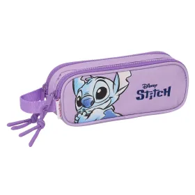 Двойной пенал Stitch Sweet Синий Лиловый 21 x 8 x 6 cm