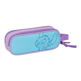 Двойной пенал Stitch Sweet Синий Лиловый 21 x 8 x 6 cm