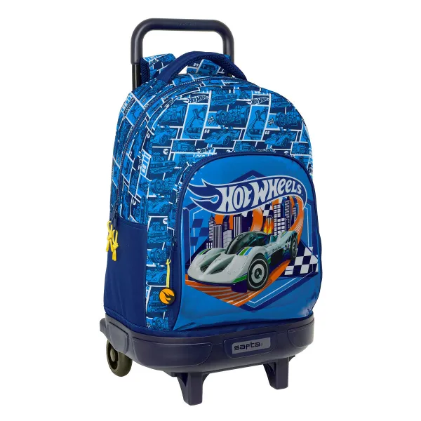 Reppu pyörillä Hot Wheels Sonny Laivastonsininen 33 x 45 x 22 cm