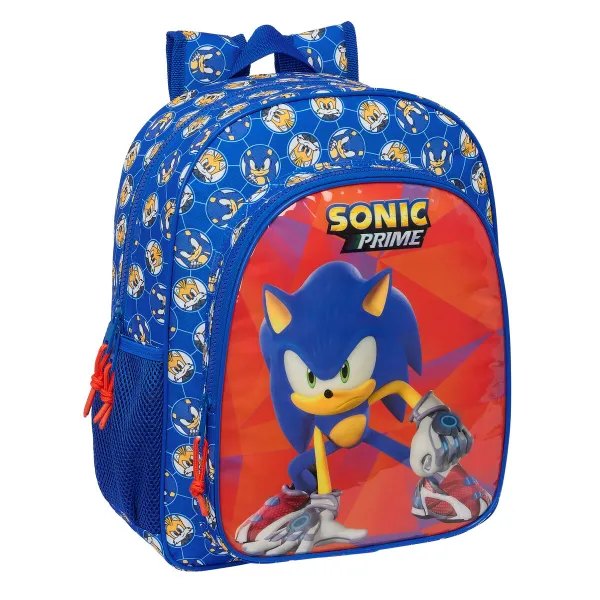 Skolas soma Sonic Prime Zils 32 x 38 x 12 cm