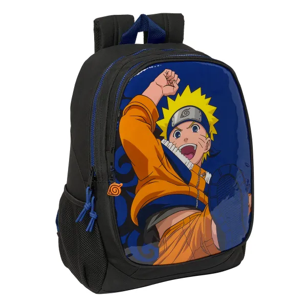 Skolas soma Naruto Ninja Zils Melns 32 x 44 x 16 cm