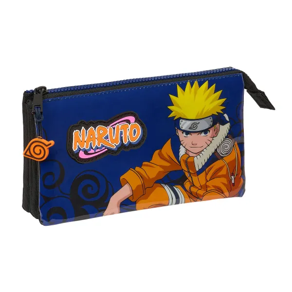 Kolmilokeroinen laukku Naruto Ninja Sininen Musta 22 x 12 x 3 cm