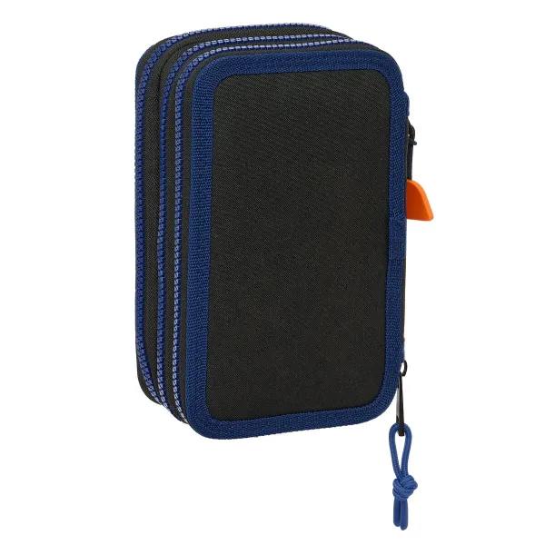Penālis ar vietu trim zīmuļiem Naruto Ninja Zils Melns 12,5 x 19,5 x 5,5 cm 36 Daudzums