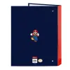 Žiedinis segtuvas Super Mario World Tamsiai mėlyna A4 26.5 x 33 x 4 cm