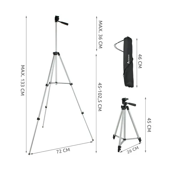 Phone camera tripod set