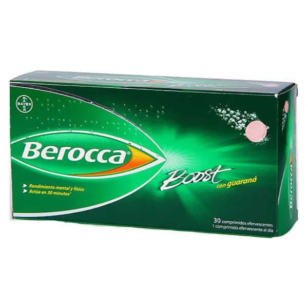 Berocca Boost 30 Effervescent Tablets Guarana 