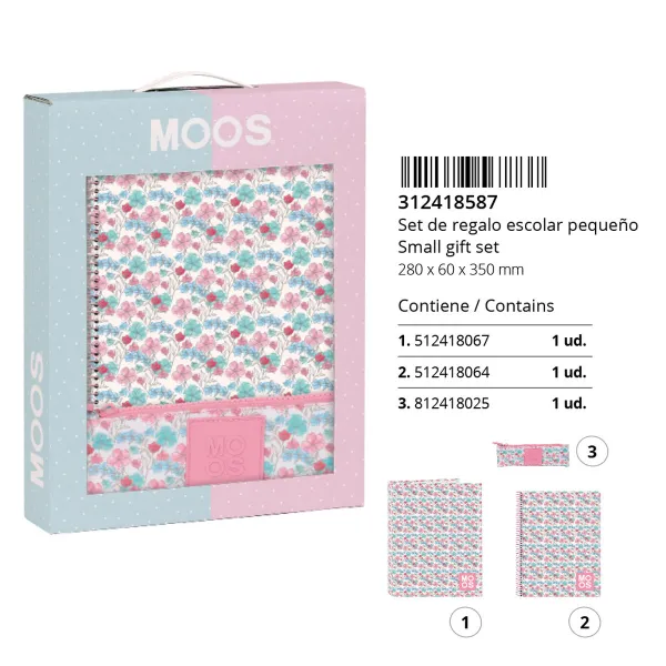 Set de Papetărie Moos Flores 28 x 35 x 6 cm 3 Dalys