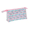 Trīsvietīgs futrālis Moos Flores Daudzkrāsains 22 x 12 x 3 cm