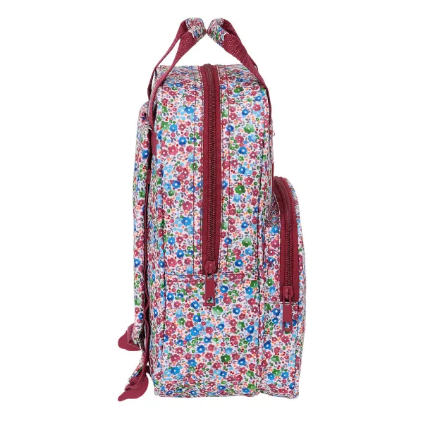 Skolas soma Nait Nait Flores coimbra burdeos Bordo 20 x 28 x 8 cm
