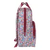 Koululaukku Nait Nait Flores coimbra burdeos Burgundi 20 x 28 x 8 cm