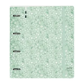 Ring binder Safta Light green flowers Green 27 X 32 X 4 cm