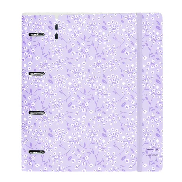 Rengaskansio Safta Light purple flowers Purppura 27 X 32 X 4 cm