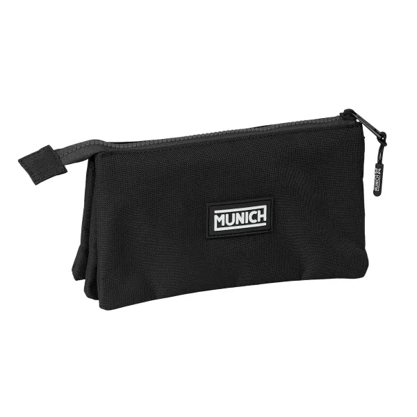 Trigubas penalas Munich Negro Juoda 22 x 12 x 3 cm
