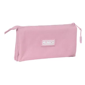 Kolmilokeroinen laukku Munich Basic Pinkki 22 x 12 x 3 cm