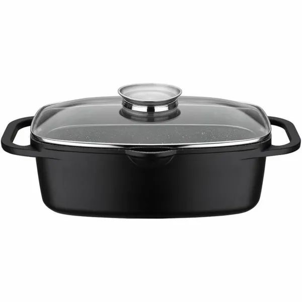 Katls ar vāku Baumalu Melns Keramika