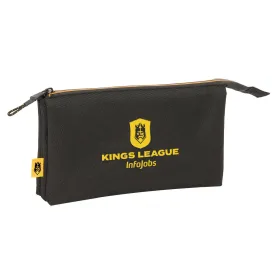 Kolmilokeroinen laukku Kings League Musta 22 x 12 x 3 cm