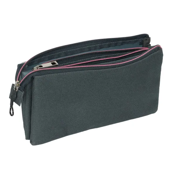 Тройной пенал Kings League Kunisport Серый 22 x 12 x 3 cm