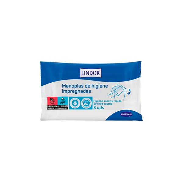 Hartmann Lindor Impregnated Hygiene Mittens 8 Units