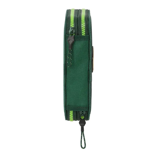 Dvigubo pieštuko dėklas Real Betis Balompié Žalia 12.5 x 19.5 x 4 cm 28 Dalys