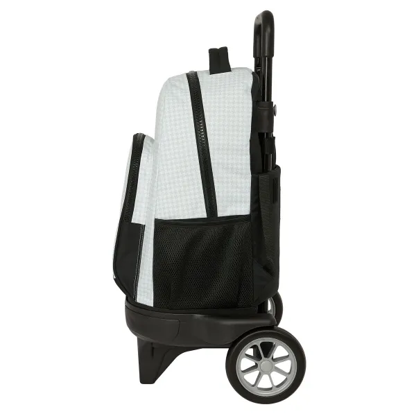 Skolas mugursoma ar riteņiem Real Madrid C.F. 24/25 Balts Pelēks 33 x 45 x 22 cm
