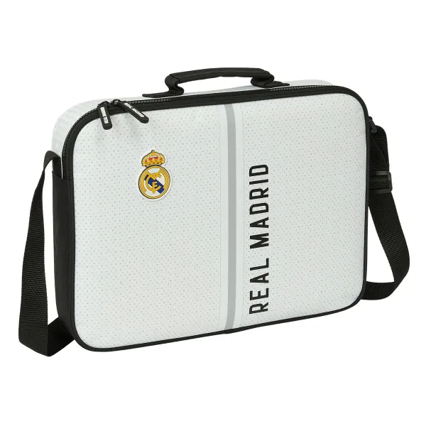 Skolas soma Real Madrid C.F. Balts Pelēks 38 x 28 x 6 cm