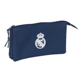Тройной пенал Real Madrid C.F. Тёмно Синий 22 x 12 x 3 cm