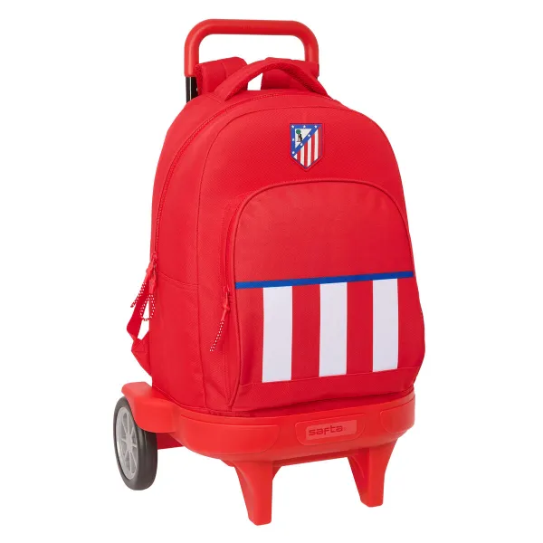 Reppu pyörillä Atlético Madrid Punainen 33 x 45 x 22 cm