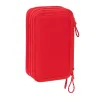 Kolmoiskynäkotelo Atlético Madrid Punainen 12,5 x 19,5 x 5,5 cm 36 Kappaletta