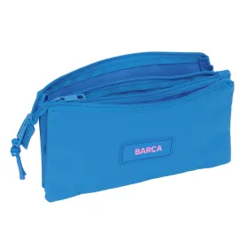 Trīsvietīgs futrālis F.C. Barcelona Zils 22 x 12 x 3 cm