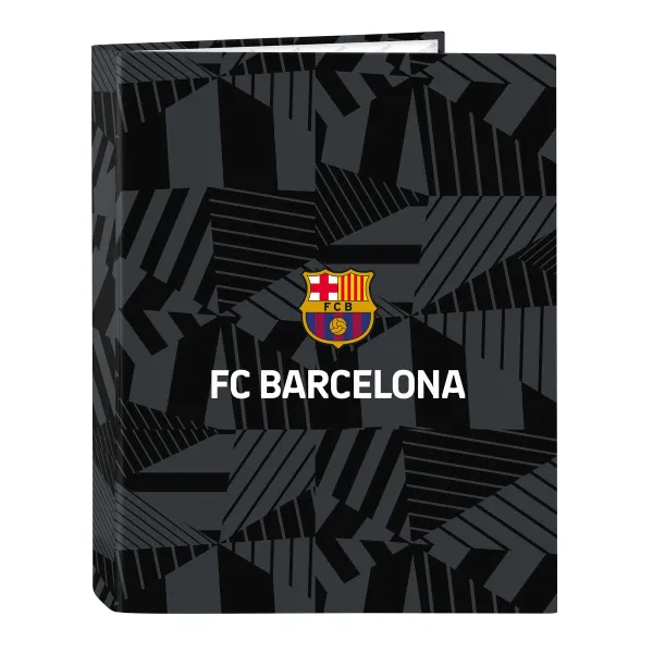 Žiedinis segtuvas F.C. Barcelona Black Juoda A4 26.5 x 33 x 4 cm