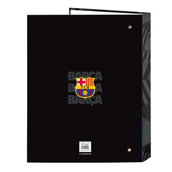 Žiedinis segtuvas F.C. Barcelona Black Juoda A4 26.5 x 33 x 4 cm