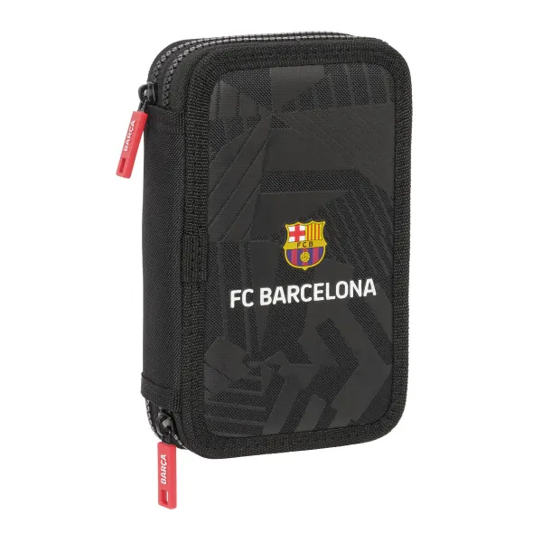 Tuplapenaali F.C. Barcelona Black Musta 12.5 x 19.5 x 4 cm 29 Kappaletta