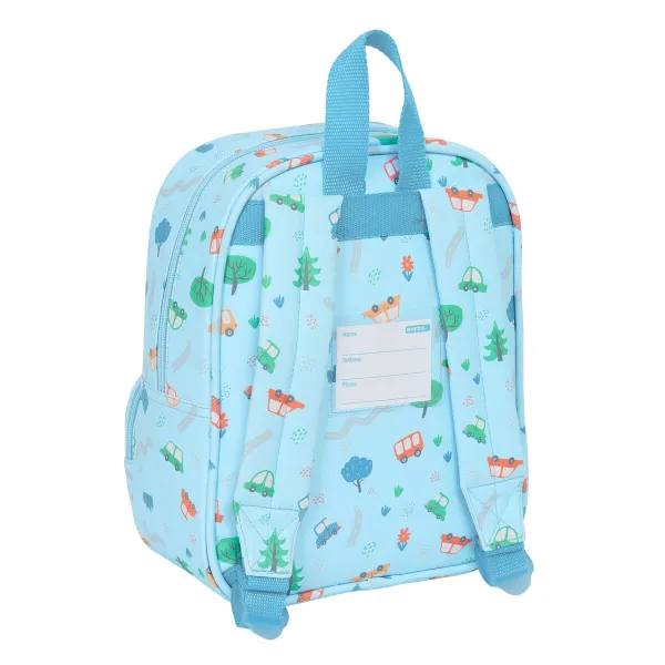 Bērnu soma Safta Coches Zils 22 x 27 x 10 cm