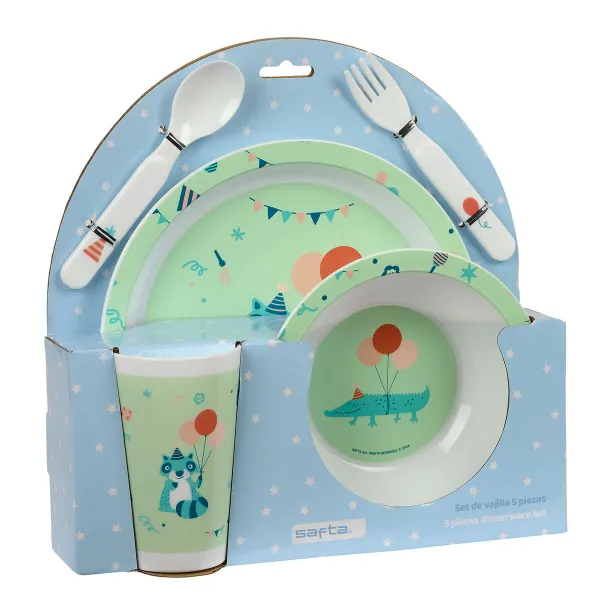 Bērnu trauku komplekts Safta Fiesta Poliesters 26 x 26 x 9 cm