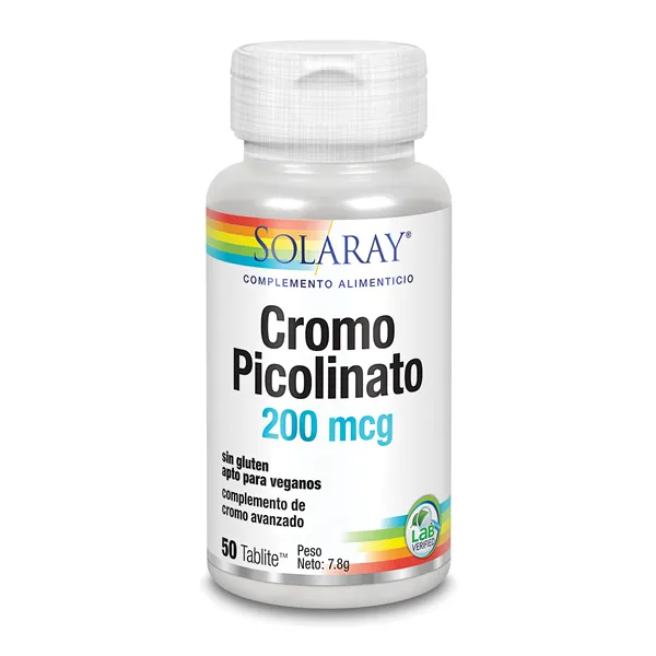 Solaray Chromium Picolinate 50 Tabletas