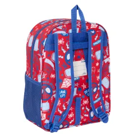 School Bag Spider-Man Rescue Blue Red 26 x 34 x 11 cm