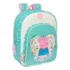 Skolas soma Peppa Pig Pretty flowers Dzeltens Piparmētra 26 x 34 x 11 cm