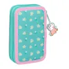 School Case with Accessories Peppa Pig Pretty flowers Yellow Mint 12.5 x 19.5 x 4 cm 29 Pieces
