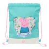 Сумка-рюкзак на веревках Peppa Pig Pretty flowers Жёлтый Мята 26 x 34 x 1 cm