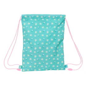 Сумка-рюкзак на веревках Peppa Pig Pretty flowers Жёлтый Мята 26 x 34 x 1 cm
