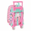 School Rucksack with Wheels SuperKitties Pink Turquoise 22 x 27 x 10 cm
